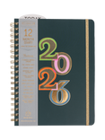 DesignWorks Ink Colour Block 2026 Diary, Teal