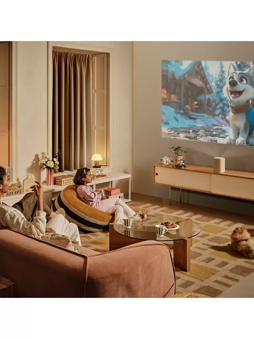 Projector pointed at a wall 