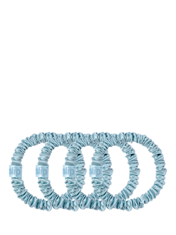 Slip® Pure Silk Skinny Scrunchies, Sky Blue