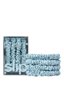 Slip® Pure Silk Skinny Scrunchies - view 2, Sky Blue