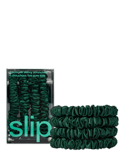 Slip® Pure Silk Skinny Scrunchies - view 2, Forest
