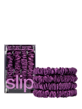 Slip® Pure Silk Skinny Scrunchies, Dark Purple