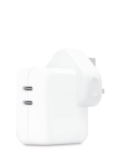 Apple 35W Dual USB-C Port Power Adapter, White, White