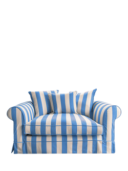 John Lewis x Sophie Conran Salthrop Scatter Back Snuggler, Cornish Blue Stripe