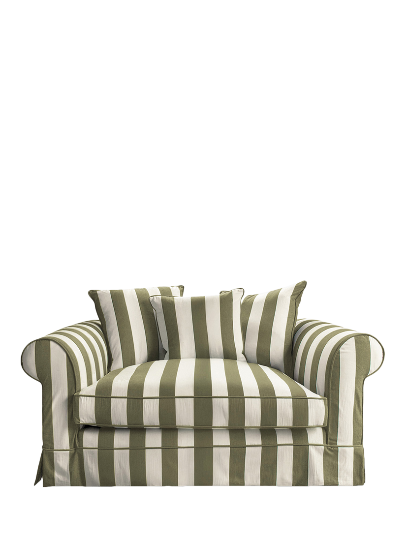 Salthrop Range, John Lewis x Sophie Conran Salthrop Scatter Back Snuggler, Spring Green Stripe