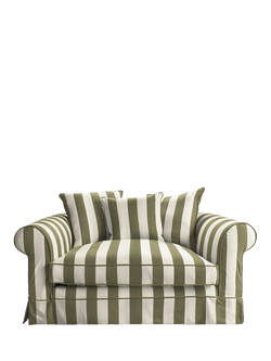 John Lewis x Sophie Conran Salthrop Scatter Back Snuggler, Spring Green Stripe