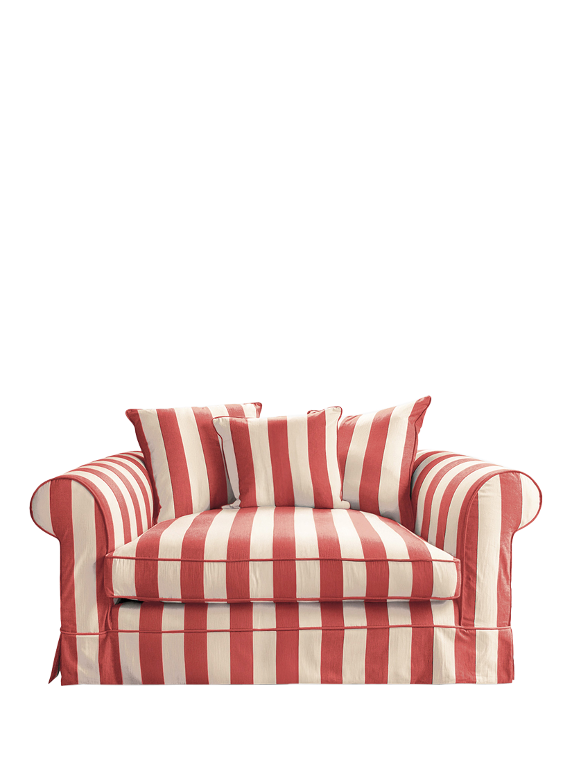 Salthrop Range, John Lewis x Sophie Conran Salthrop Scatter Back Snuggler, Petunia Red Stripe