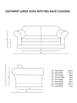 John Lewis x Sophie Conran Salthrop Large Sofa - view 2, Coral Orange