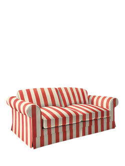 John Lewis x Sophie Conran Salthrop Large Sofa - view 2, Petunia Red Stripe