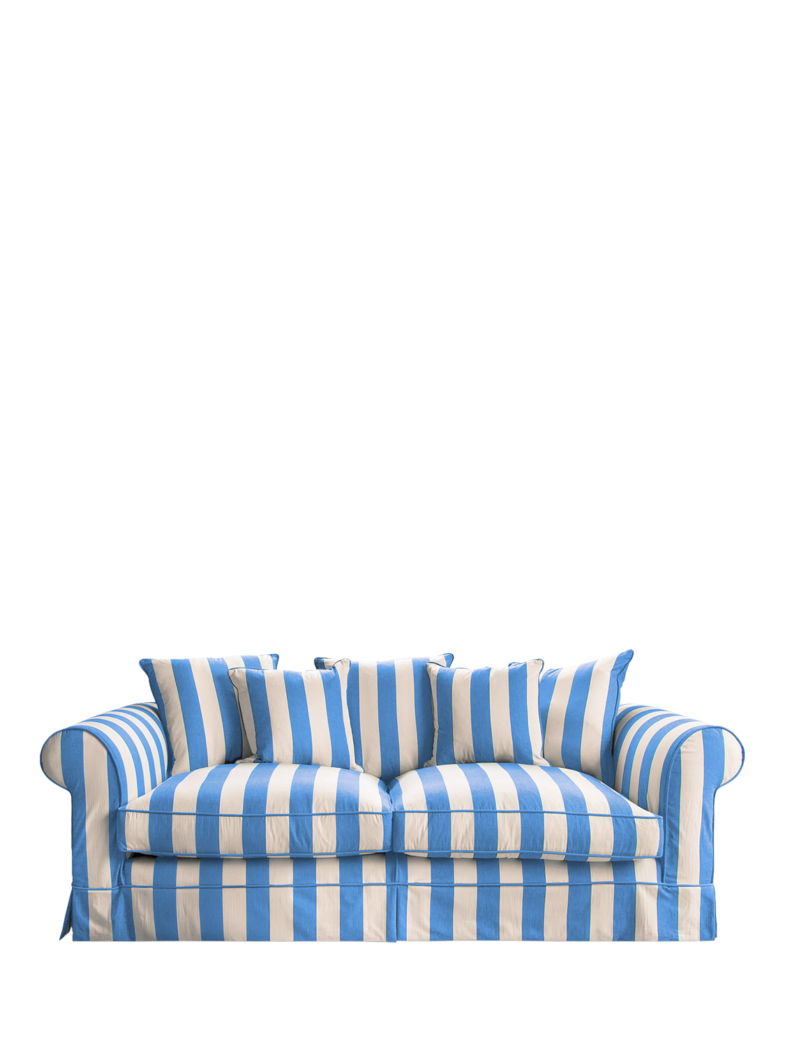 Salthrop Range, John Lewis x Sophie Conran Salthrop Scatter Back Large Sofa, Cornish Blue Stripe