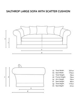 John Lewis x Sophie Conran Salthrop Scatter Back Large Sofa - view 2, Beatrice Olive