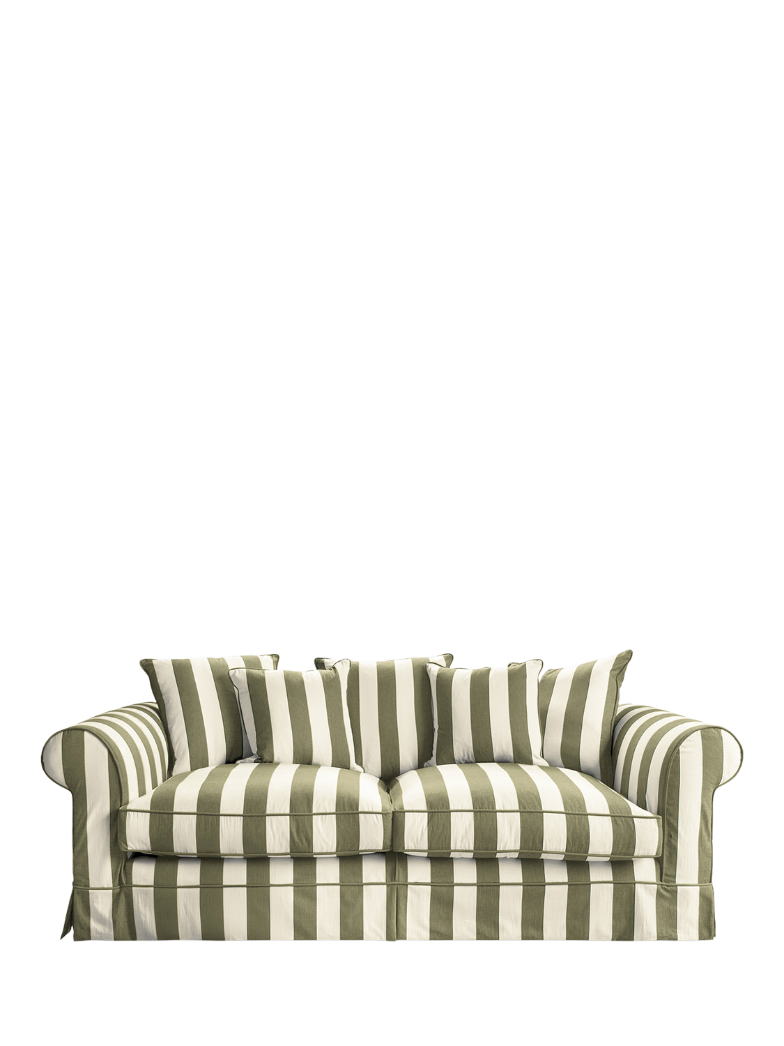 Salthrop Range, John Lewis x Sophie Conran Salthrop Scatter Back Large Sofa, Spring Green Stripe
