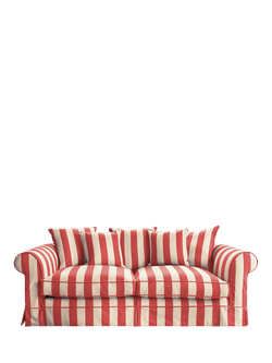 John Lewis x Sophie Conran Salthrop Scatter Back Large Sofa, Petunia Red Stripe