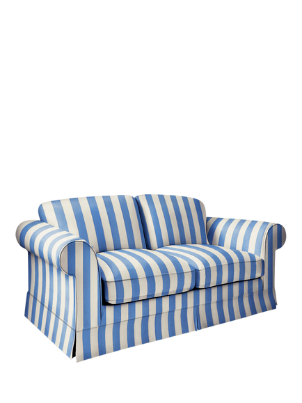 John Lewis x Sophie Conran Salthrop Medium Sofa - view 2, Cornish Blue Stripe