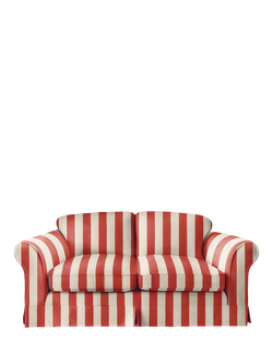 John Lewis x Sophie Conran Salthrop Medium Sofa, Petunia Red Stripe