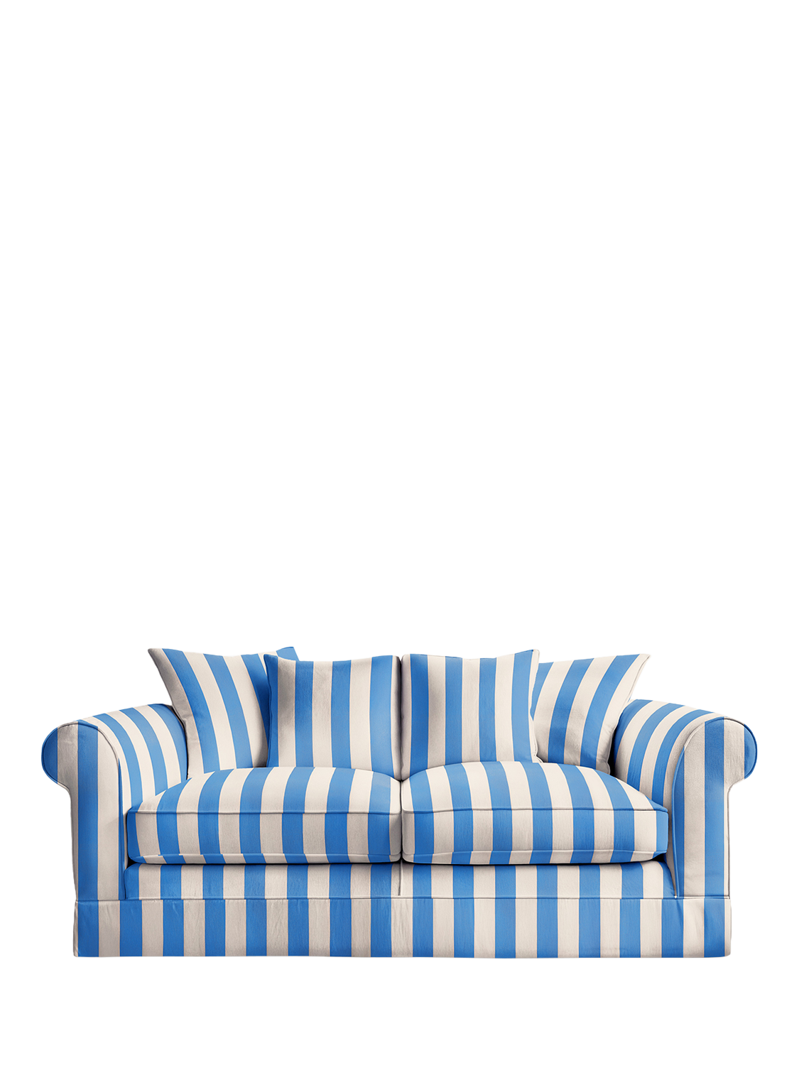 Salthrop Range, John Lewis x Sophie Conran Salthrop Scatter Back Medium Sofa, Cornish Blue Stripe