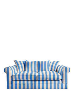 John Lewis x Sophie Conran Salthrop Scatter Back Medium Sofa, Cornish Blue Stripe