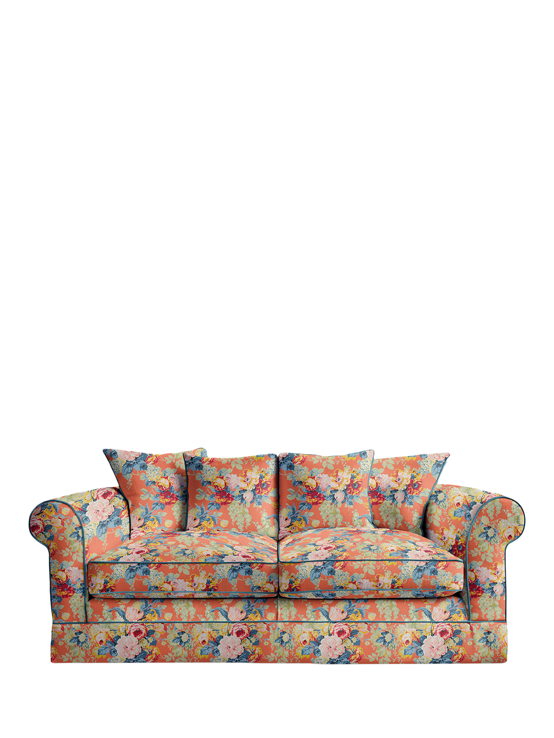 Salthrop Range, John Lewis x Sophie Conran Salthrop Scatter Back Medium Sofa, Coral Orange