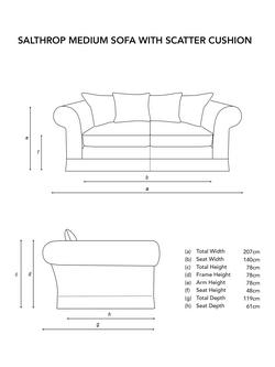 John Lewis x Sophie Conran Salthrop Scatter Back Medium Sofa - view 2, Coral Orange