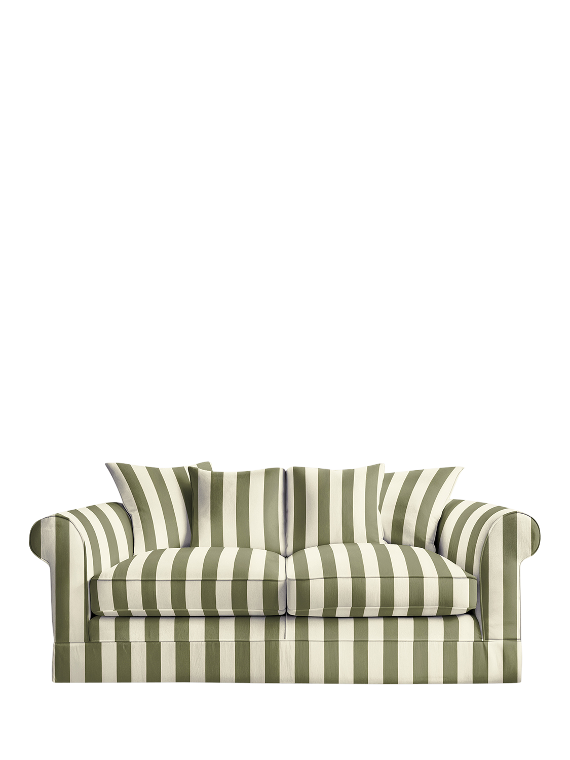 Salthrop Range, John Lewis x Sophie Conran Salthrop Scatter Back Medium Sofa, Spring Green Stripe
