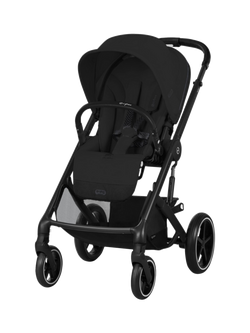 Cybex Balios S Lux Pushchair, Carrycot & Cloud G Car Seat Bundle, Moon Black - view 2, Moon Black