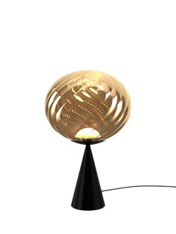 Tom Dixon Whirl Table Lamp, Gold/Black, Gold/Black