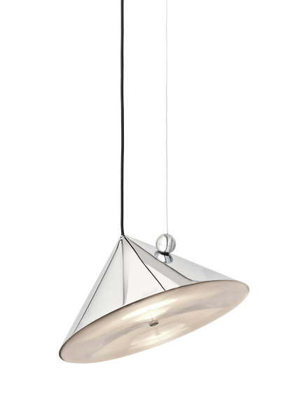 Tom Dixon Pose Large Pendant Ceiling Light, 43cm, Silver