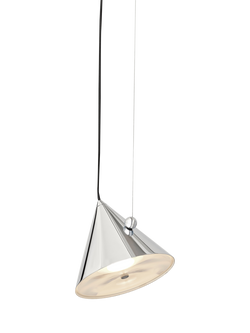 Tom Dixon Pose Small Pendant Ceiling Light, 25cm, Silver