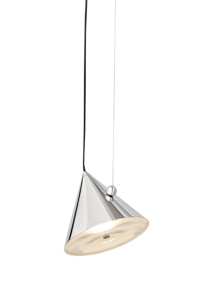 Tom Dixon Pose Small Pendant Ceiling Light, 25cm, Silver