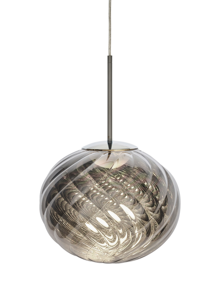 Tom Dixon Whirl Small Pendant Ceiling Light, Silver