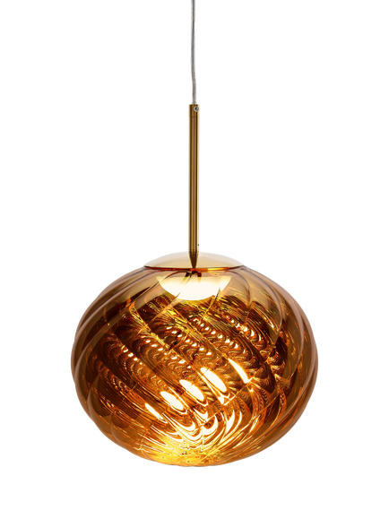 Tom Dixon Whirl Small Pendant Ceiling Light, Gold