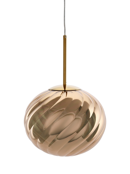 Tom Dixon Whirl Small Pendant Ceiling Light - view 2, Gold