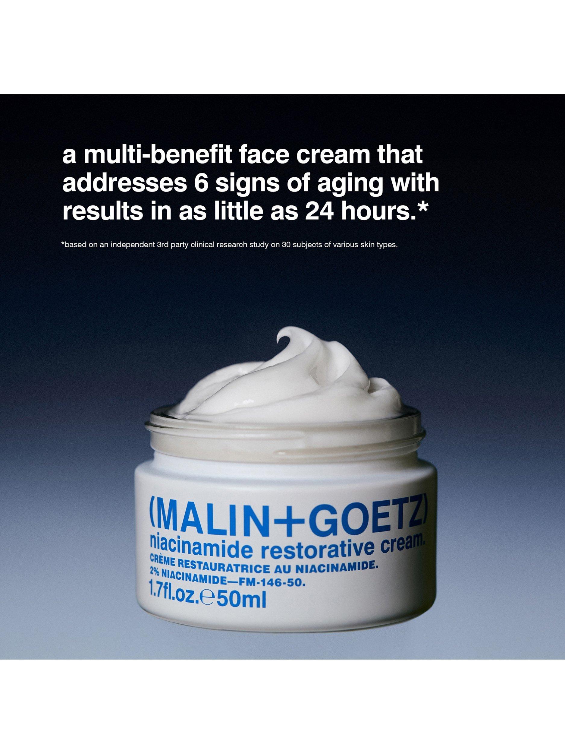 Product image 2 of 5, which shows MALIN + GOETZ Niacinamide Restorative Cream, 50ml