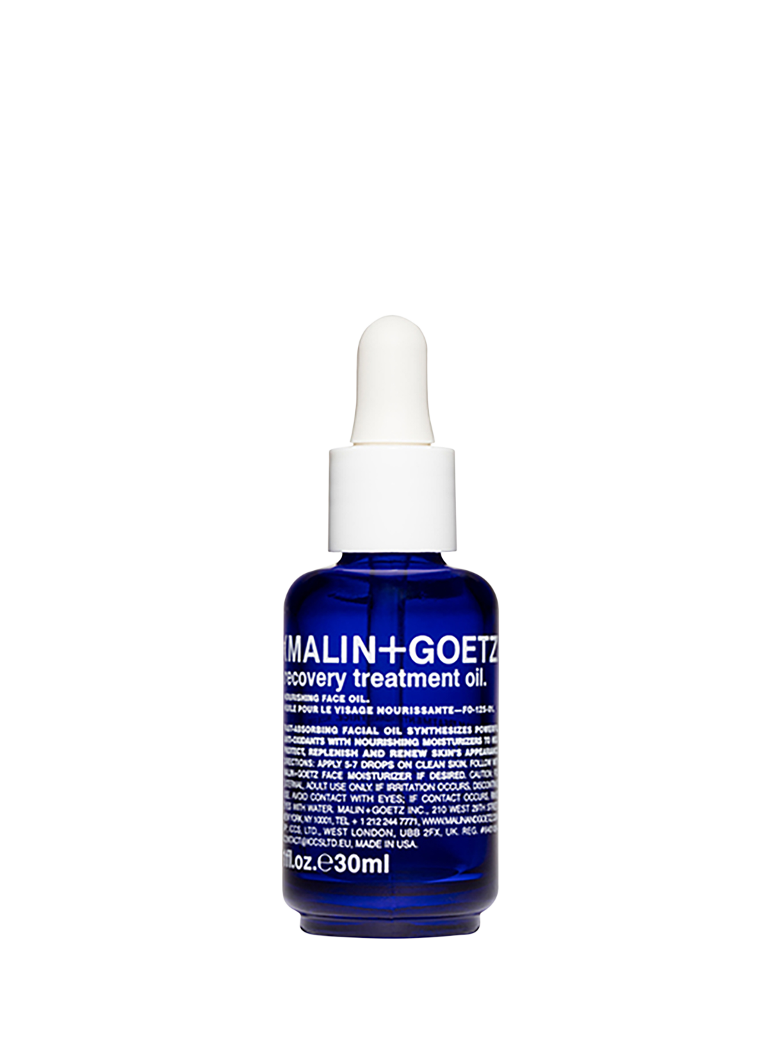 Product image 1 of 4, which shows MALIN + GOETZ Recovery Treatment Oil, 30ml