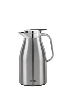 Thermos Skyline Vacuum Insulated Flask, 1L, Stainless Steel, Stainless Steel