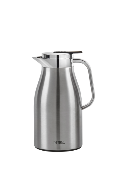 Thermos Skyline Vacuum Insulated Flask, 1L, Stainless Steel, Stainless Steel