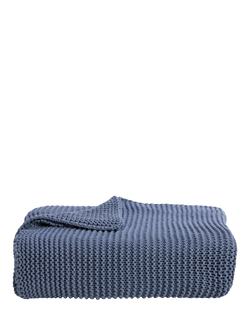 Christy Oslo Cotton Throw, Denim