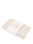 Avery Row Organic Cotton Muslin Squares, Pack of 3, Wildflower Garden