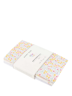Avery Row Organic Cotton Muslin Squares, Pack of 3, 70 x 70cm, Wildflower Garden