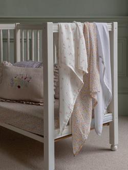 Avery Row Organic Cotton Muslin Squares, Pack of 3, 70 x 70cm - view 2, Wildflower Garden