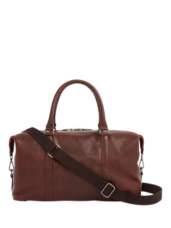 OSPREY LONDON Brixton Leather Weekender Bag, Cognac, Cognac