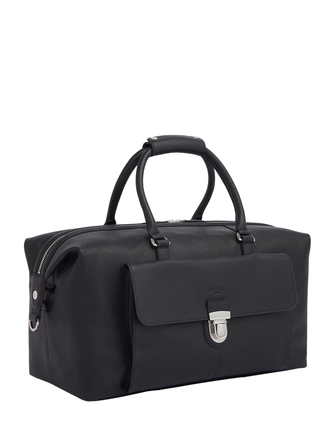 Product image 3 of 6, which shows OSPREY LONDON Leather Forest Weekender Bag, Black