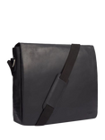 Osprey Smithy Large Leather Messenger Bag, Black