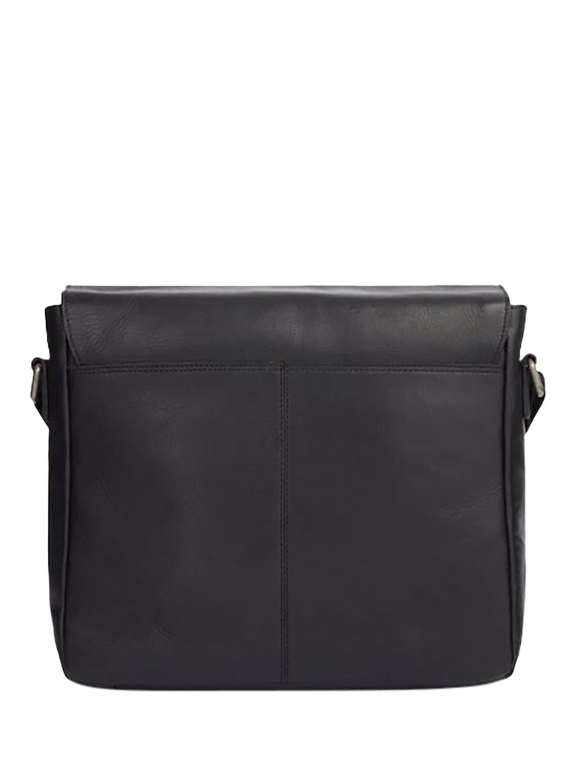 Product image 3 of 5, which shows Osprey Smithy Large Leather Messenger Bag, Black
