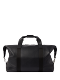 OSPREY LONDON Toby Leather Weekender Bag, Black
