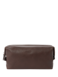 OSPREY LONDON Toby Leather Washbag, Tan