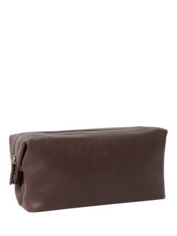 OSPREY LONDON Toby Leather Washbag - view 2, Tan