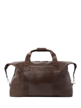 OSPREY LONDON Toby Leather Weekender Bag, Tan