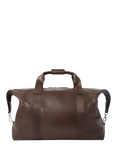 OSPREY LONDON Toby Leather Weekender Bag, Tan