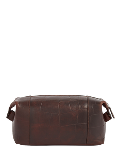 OSPREY LONDON Brixton Leather Washbag, Cognac - view 2, Cognac
